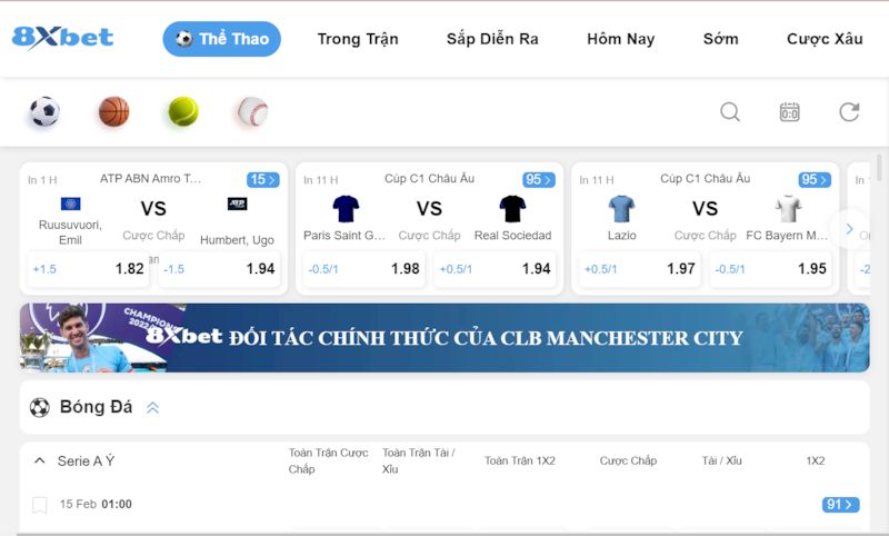 Điểm mạnh khi chơi thể thao 8xbet